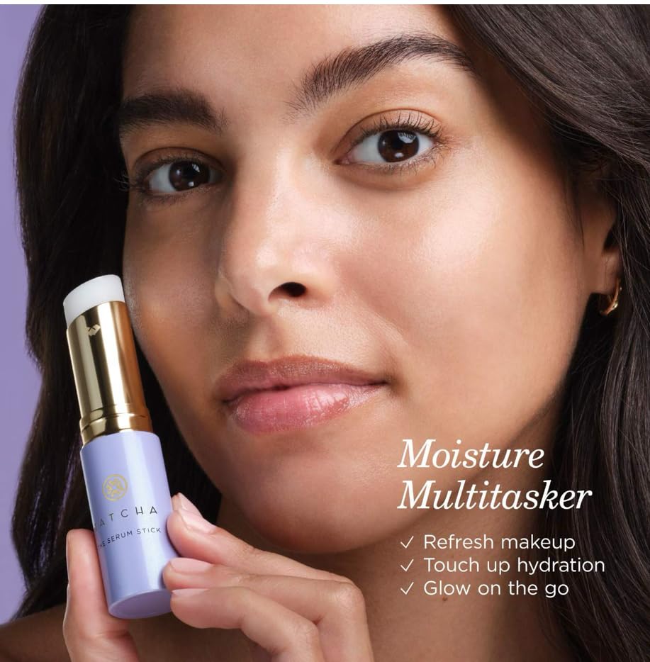 TATCHA The Serum Stick application on skin