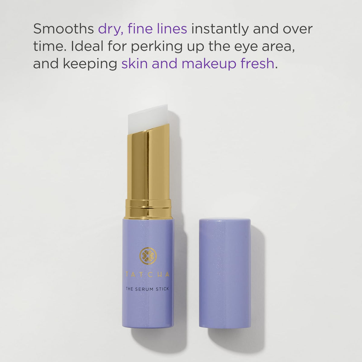 TATCHA The Serum Stick showing the solid serum texture