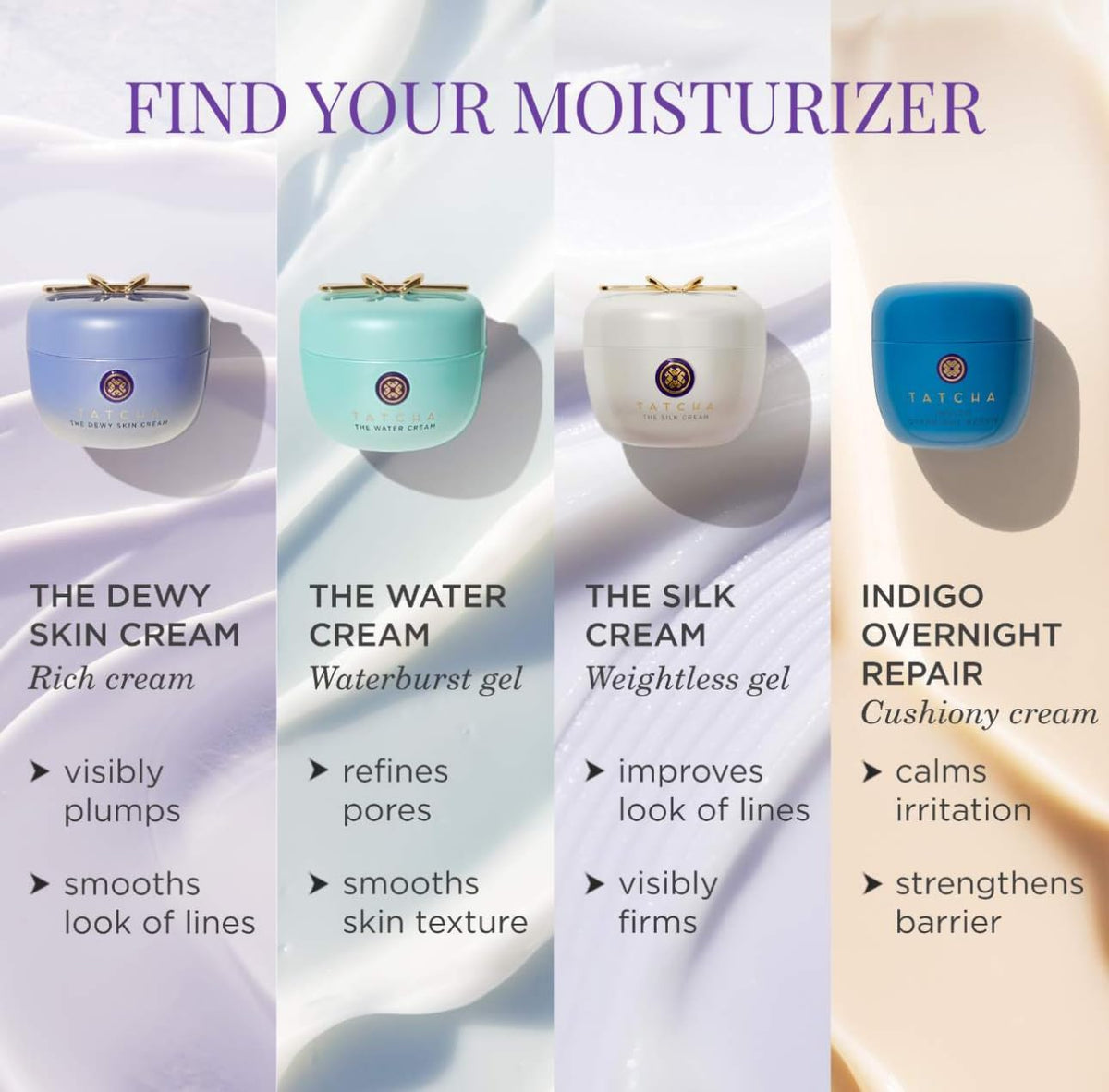 TATCHA The Water Cream ingredients display
