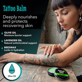 Tattoo Goo Aftercare Kit packaging showing all three products