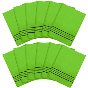 Tatuo 12 Pack Korean Exfoliating Mitts in assorted colours