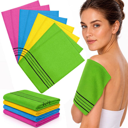 Tatuo 12 Pack Korean Exfoliating Mitts in assorted colours