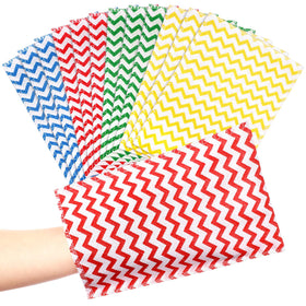 Tatuo 12 Pack Korean Exfoliating Mitts in Rainbow Colours