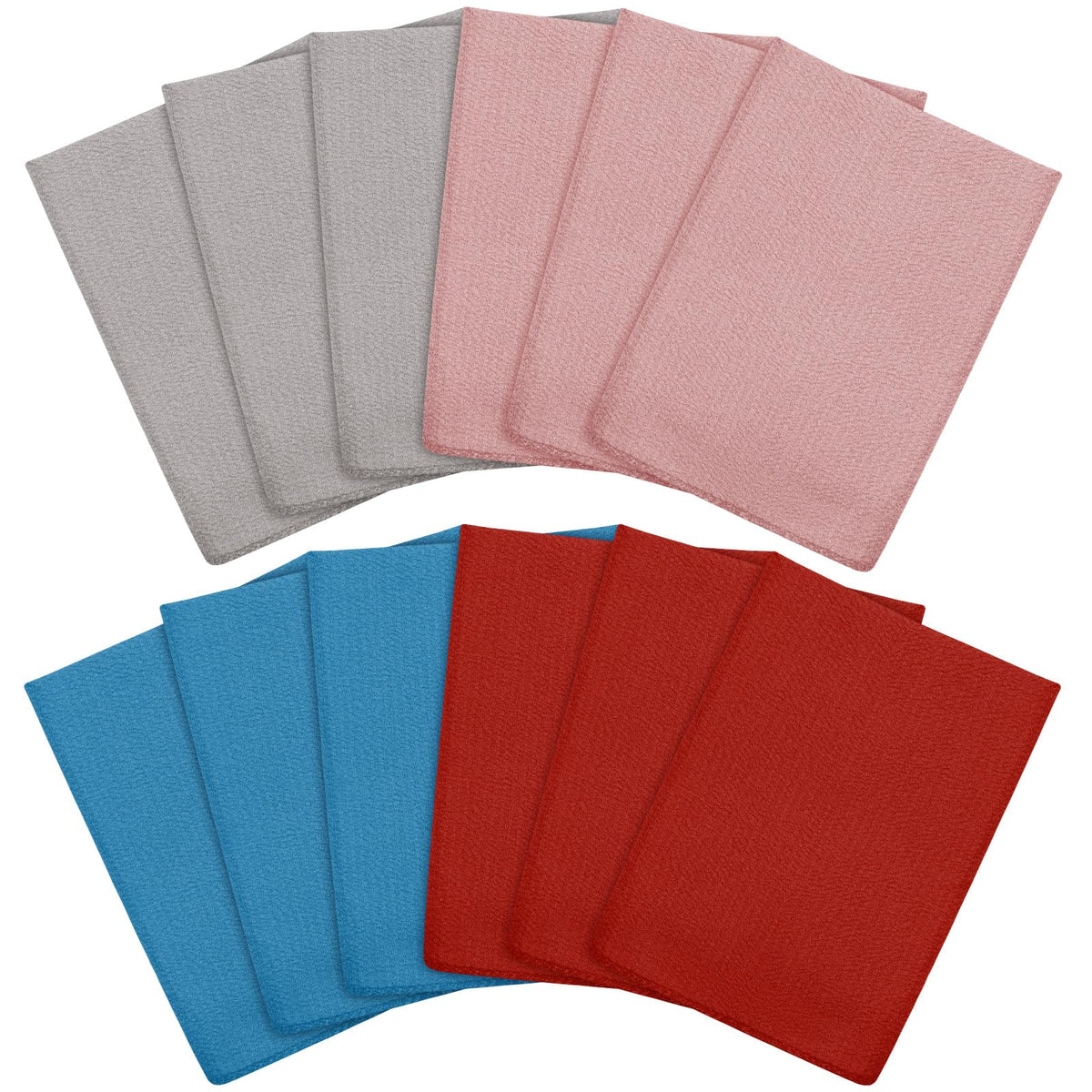 Tatuo Exfoliating Mitts displayed with other bath accessories