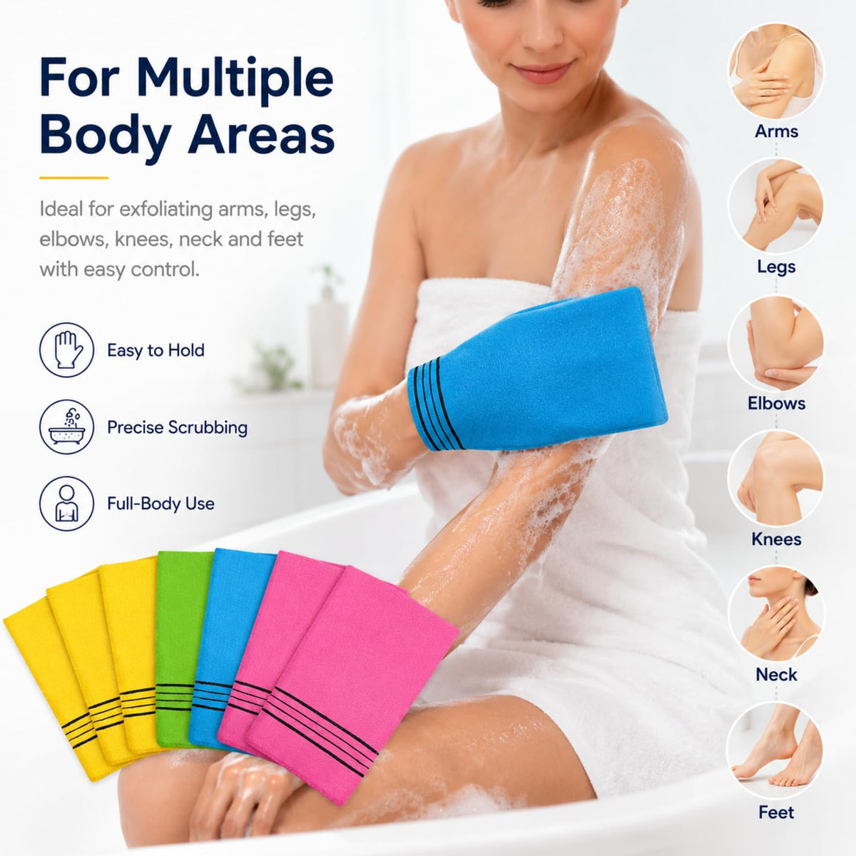 Tatuo exfoliating mitts packaging front view