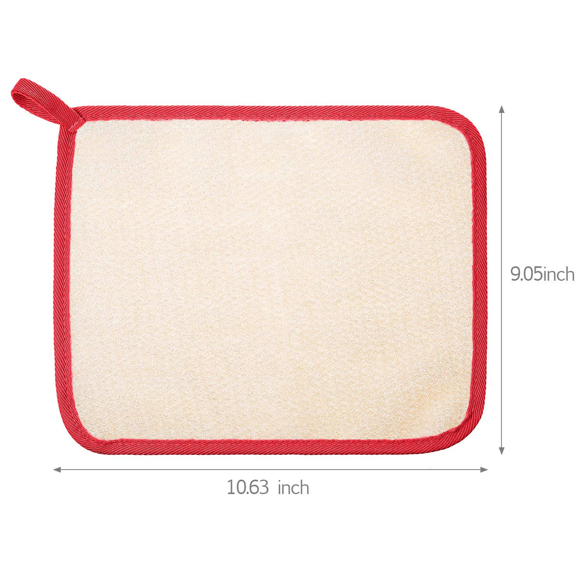 Tatuo Exfoliating Washcloth showing rough and soft textures