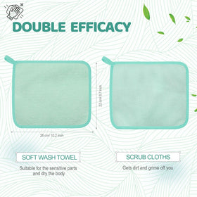 Tatuo Exfoliating Washcloths package contents