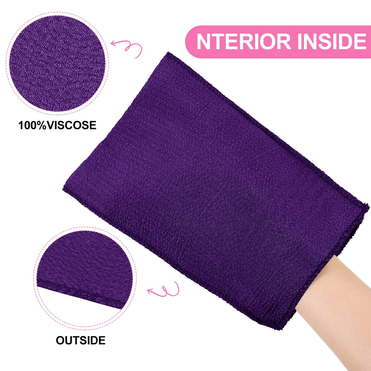 Tatuo Korean exfoliating mitts showing packaging