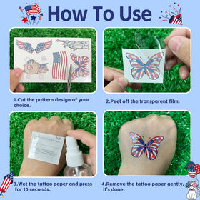 TATUWST 150PCS temporary tattoos in packaging for kids