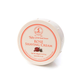 Taylor of Old Bond Street Rose Shaving Cream Jar front view