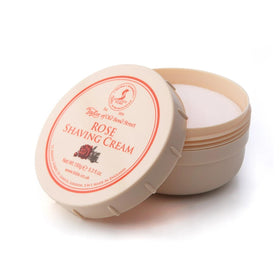 Taylor of Old Bond Street Rose Shaving Cream Jar side view