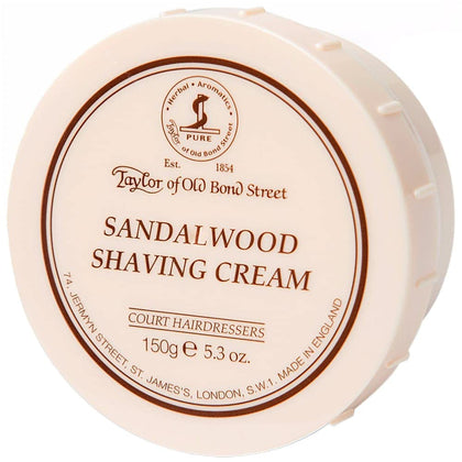 Taylor of Old Bond Street Sandalwood Shaving Cream Bowl front view