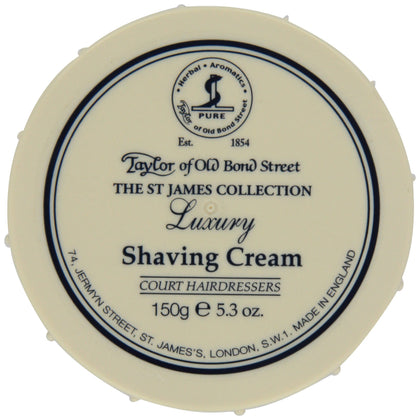 Taylor of Old Bond Street St. James Wet Shaving Cream Bowl 5.3 oz front view