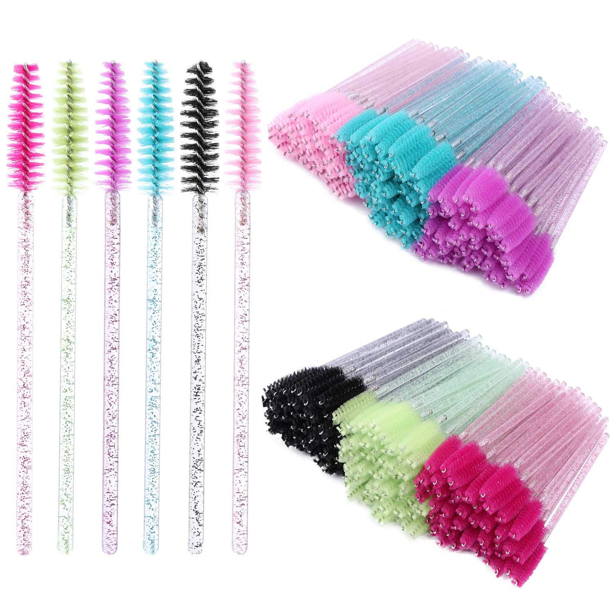 Tbestmax 300 disposable mascara wands in assorted colours