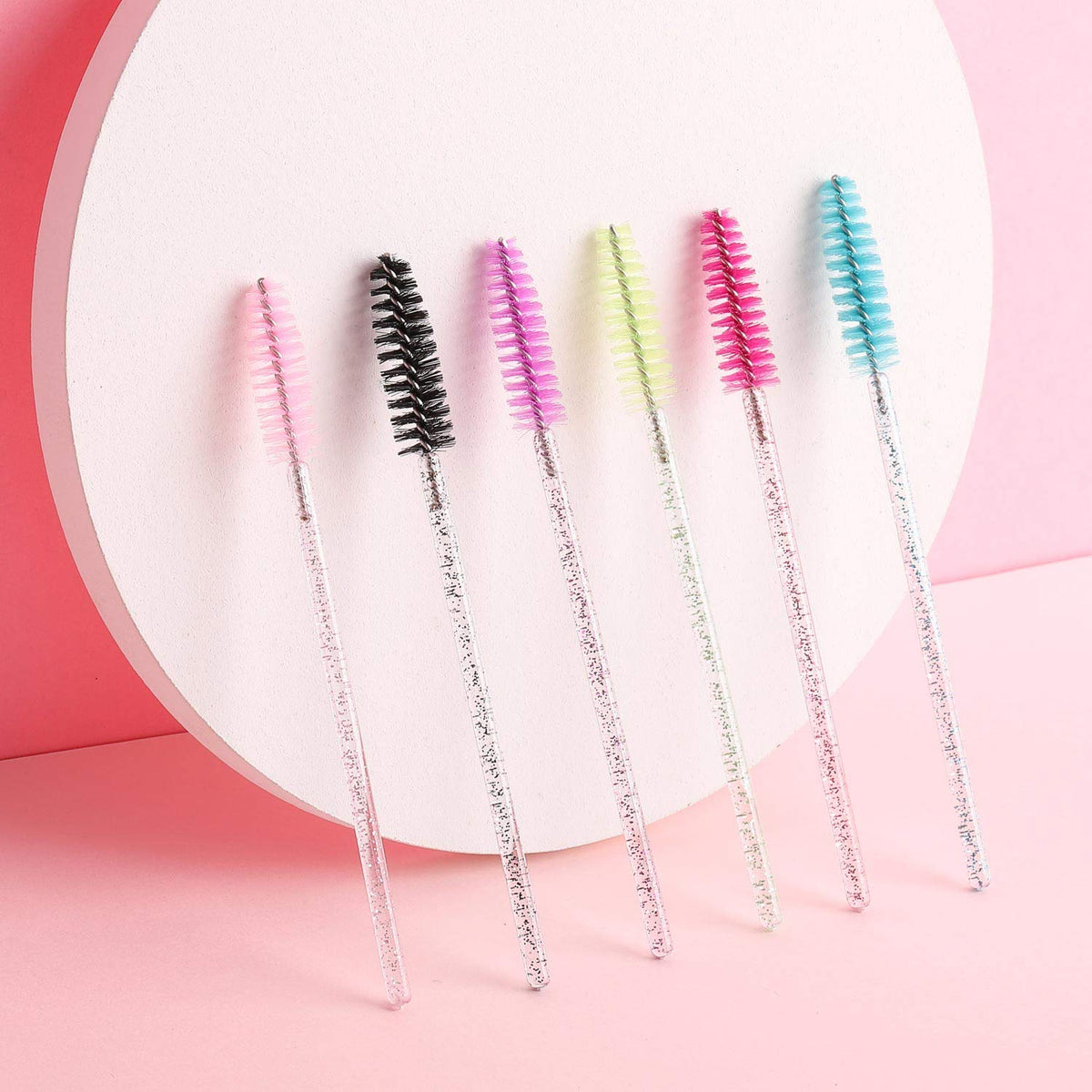 Tbestmax disposable mascara wands in a colourful display