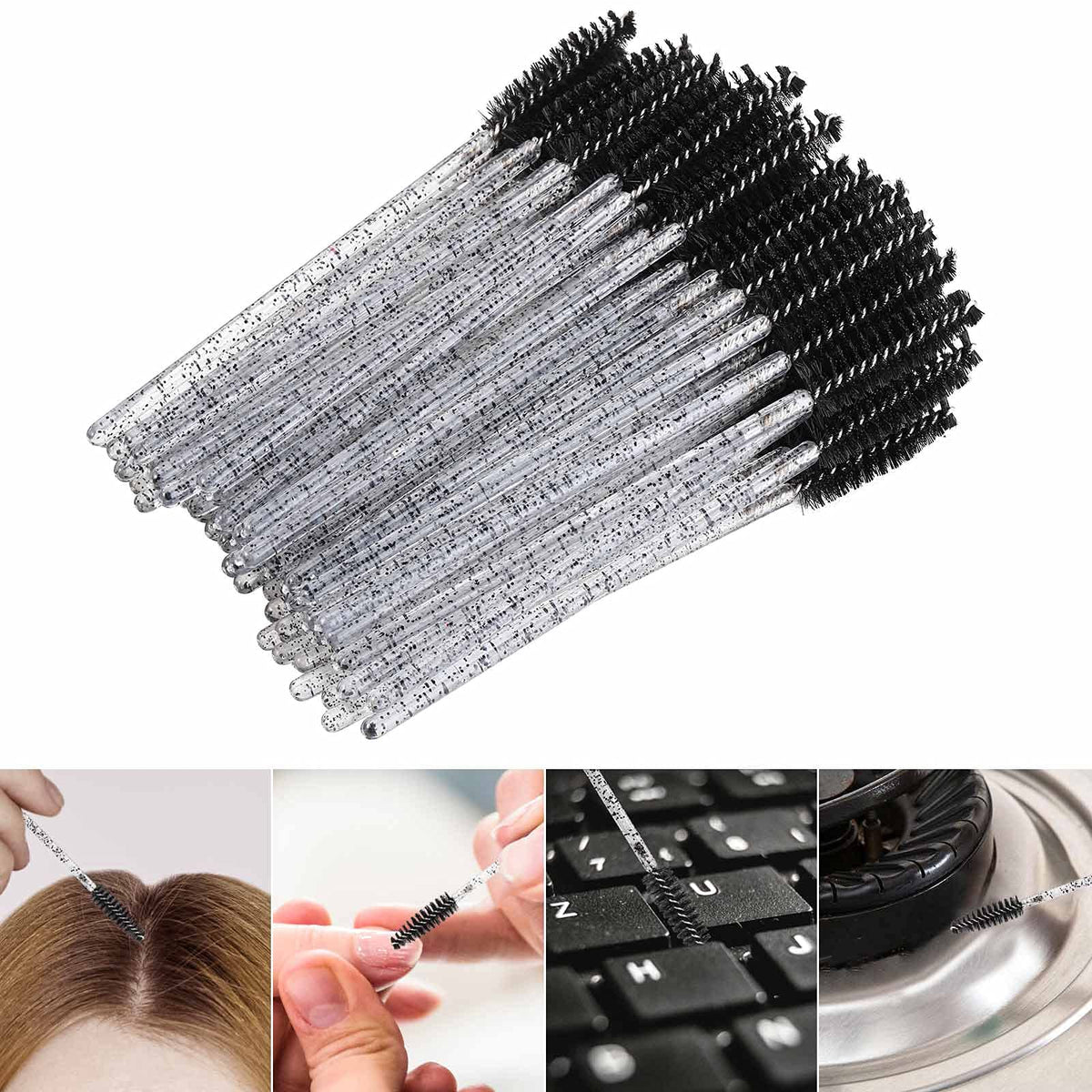 Tbestmax mascara wand in use for eyelash application
