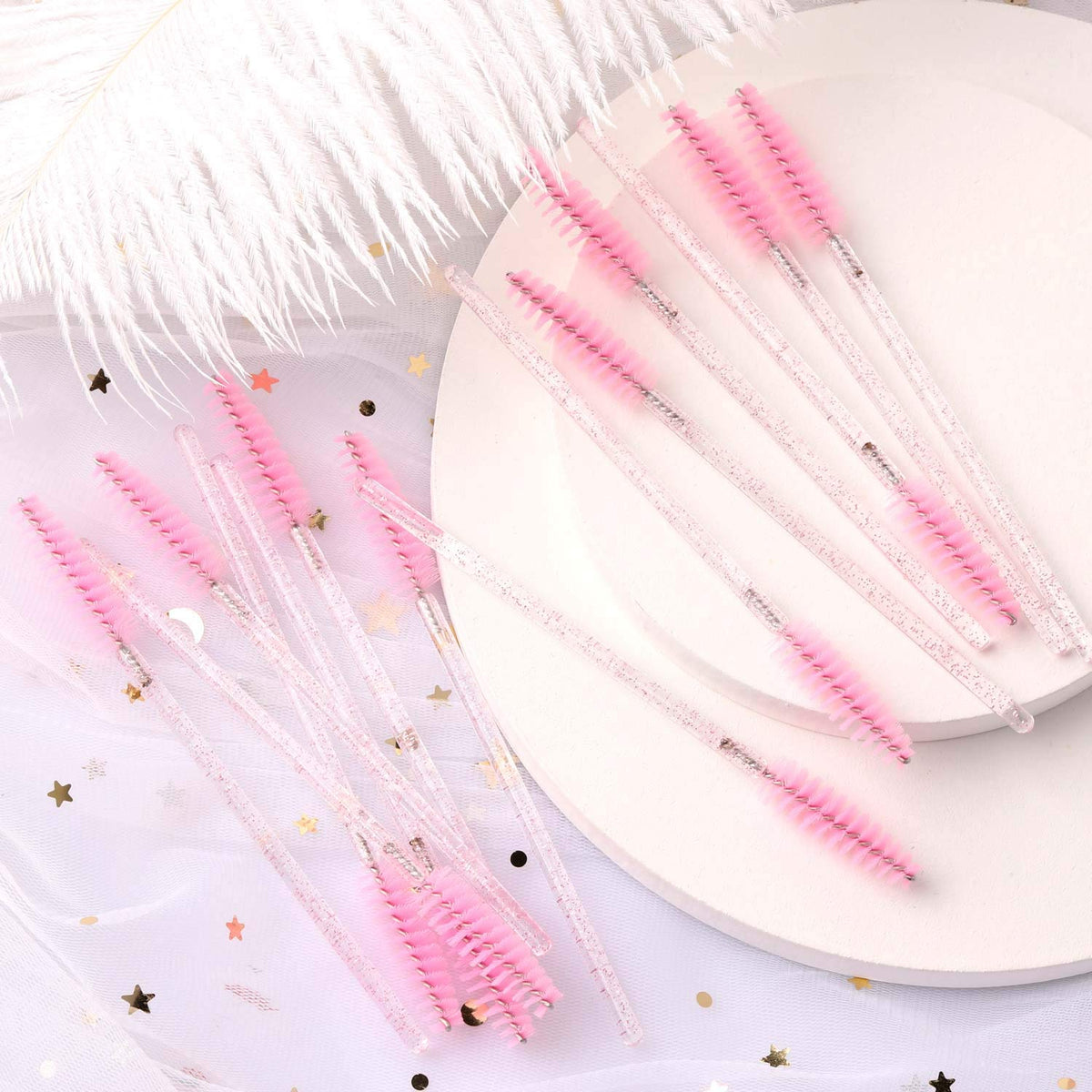 Tbestmax mascara wands laid out for display