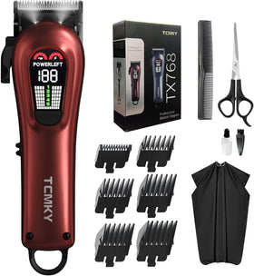TCMKY Hair Clippers front view with LED display