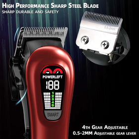 TCMKY Hair Clippers in use with auxiliary lighting