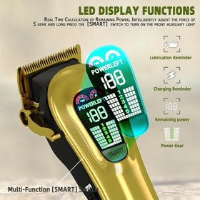 TCMKY Hair Clippers showing adjustable power settings