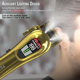 TCMKY Hair Clippers side view showing sharp steel blade