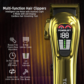 TCMKY Hair Clippers with charging cable and guide comb