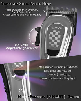 TCMKY Hair Clippers with charging indicators