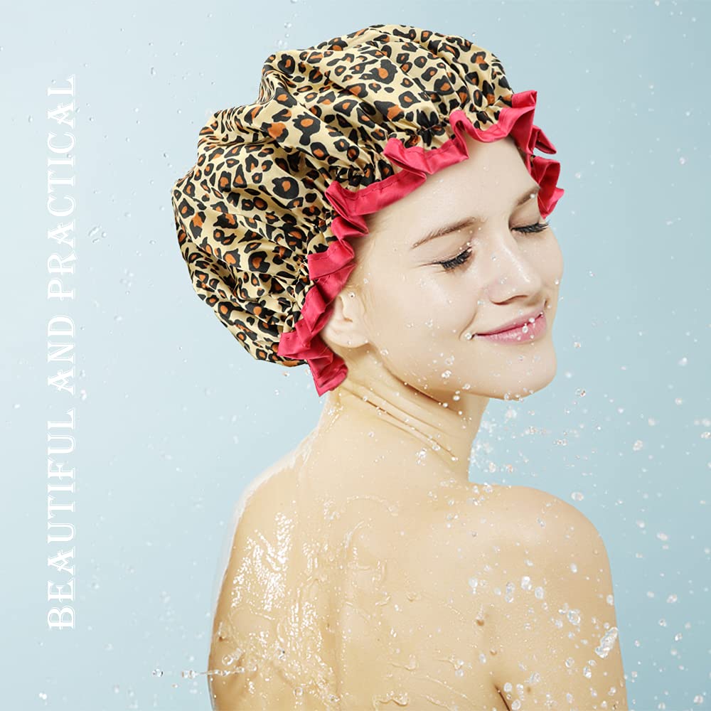 TCOTBE shower cap collection featuring four different styles