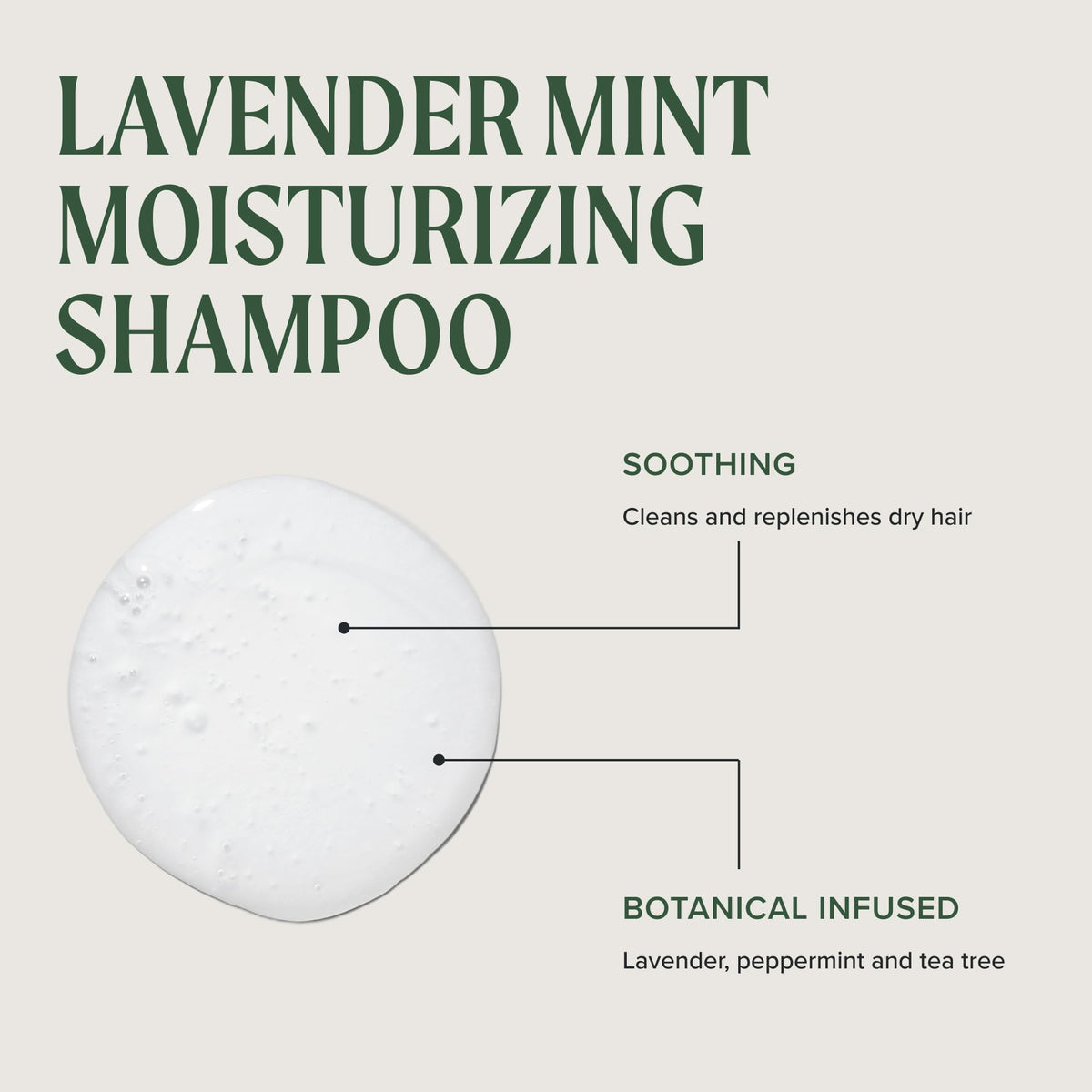 Tea Tree Lavender Mint Shampoo in a spa setting