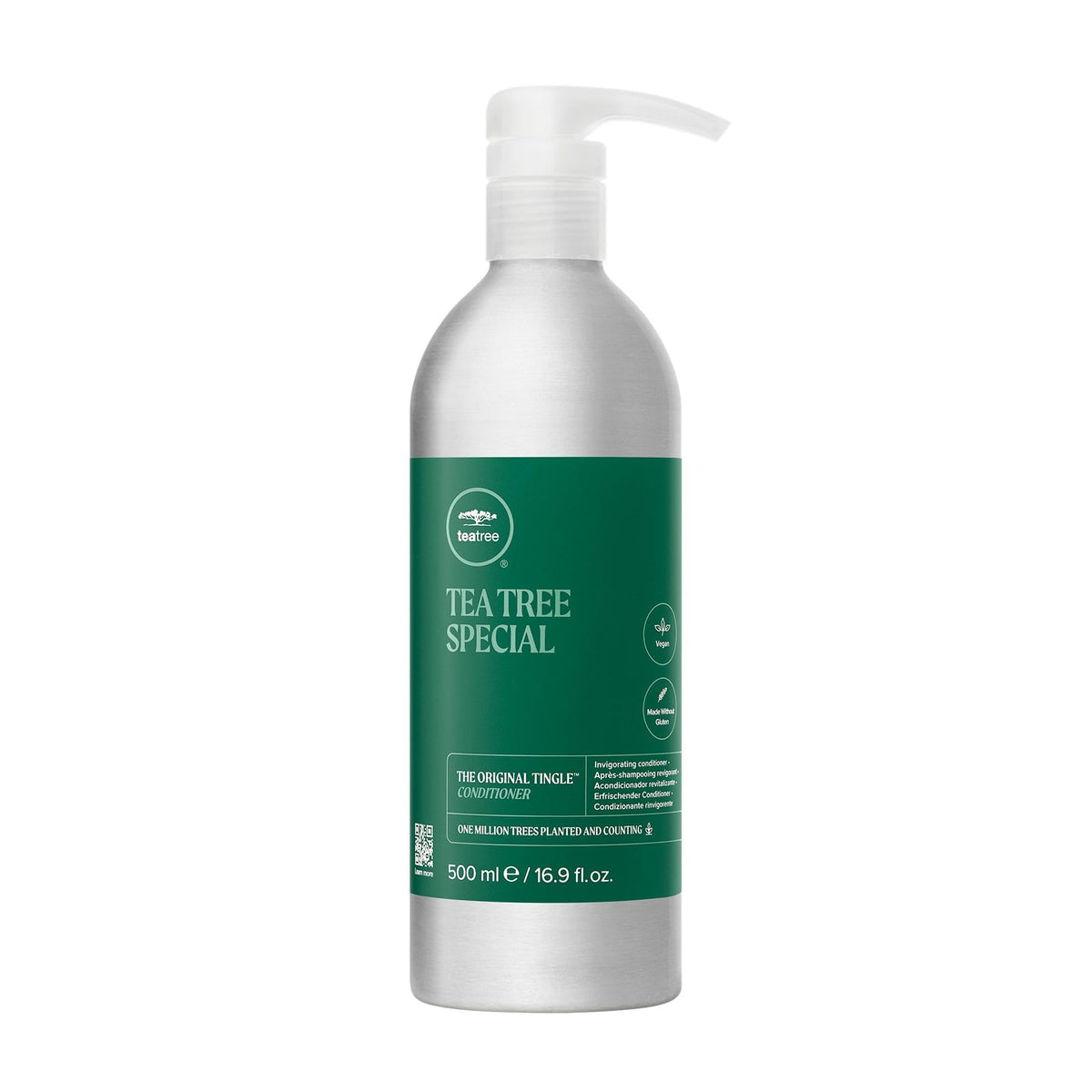 Tea Tree Special Conditioner Aluminum Bottle front view