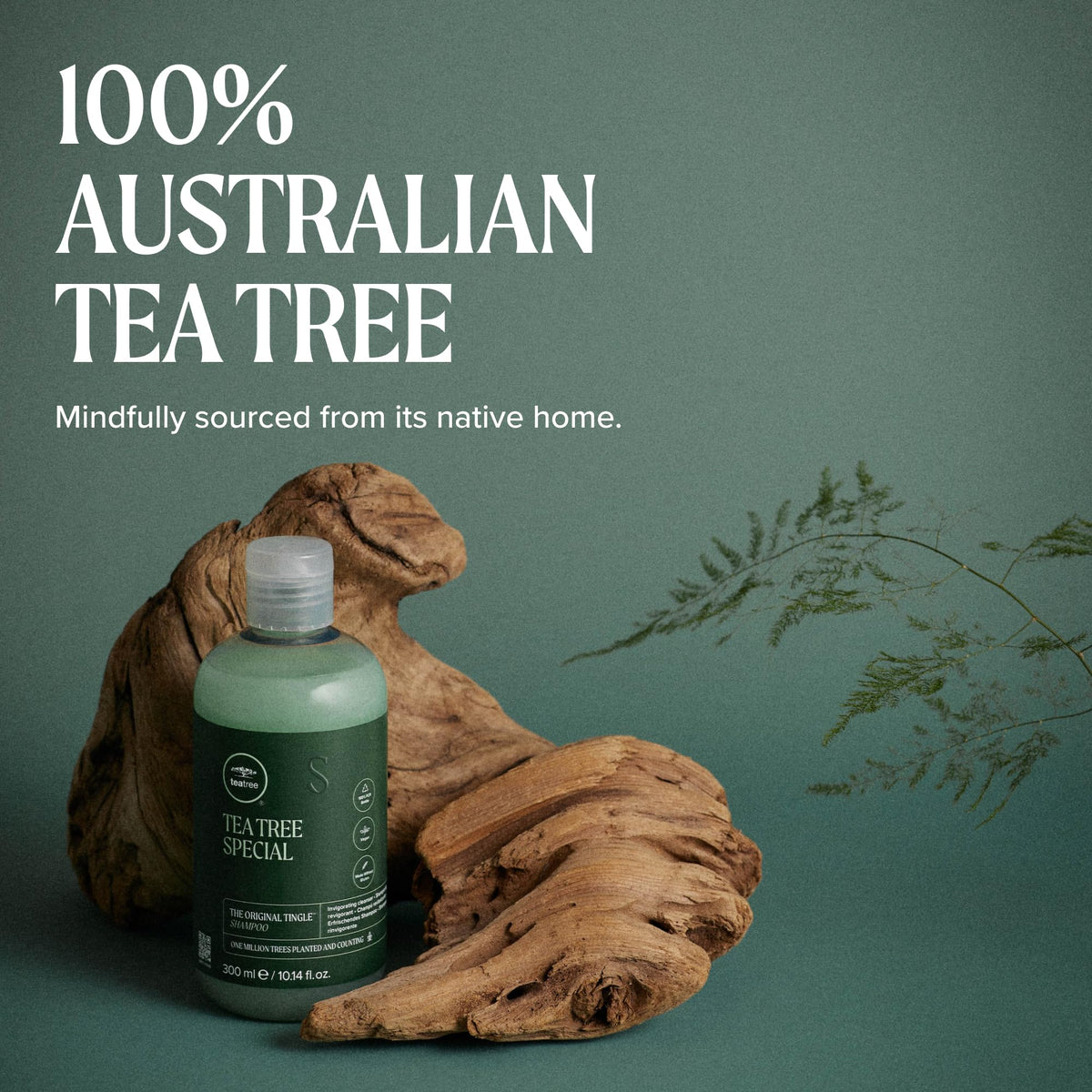 Tea Tree Special Shampoo bottle side view
