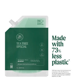 Tea Tree Special Shampoo in a bathroom setting