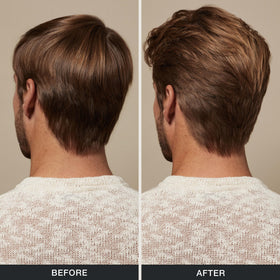 Tea Tree Styling Gel applied to hair