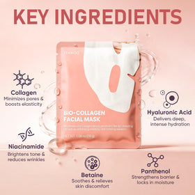 TEAWOO Bio-Collagen Facial Mask close-up of sheet