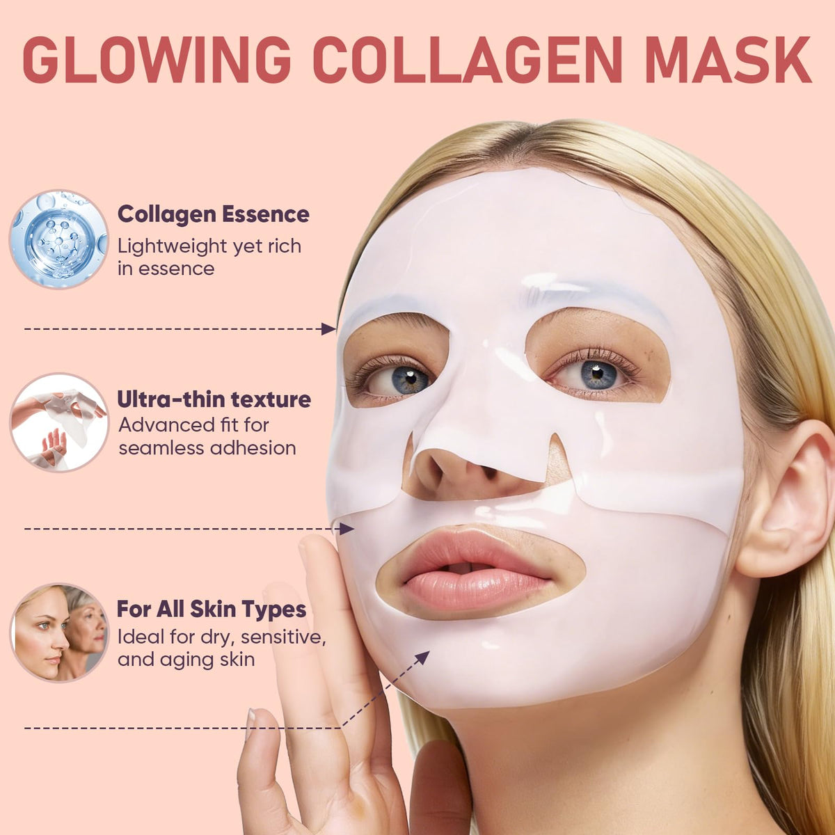 TEAWOO Bio-Collagen Facial Mask in a spa setting