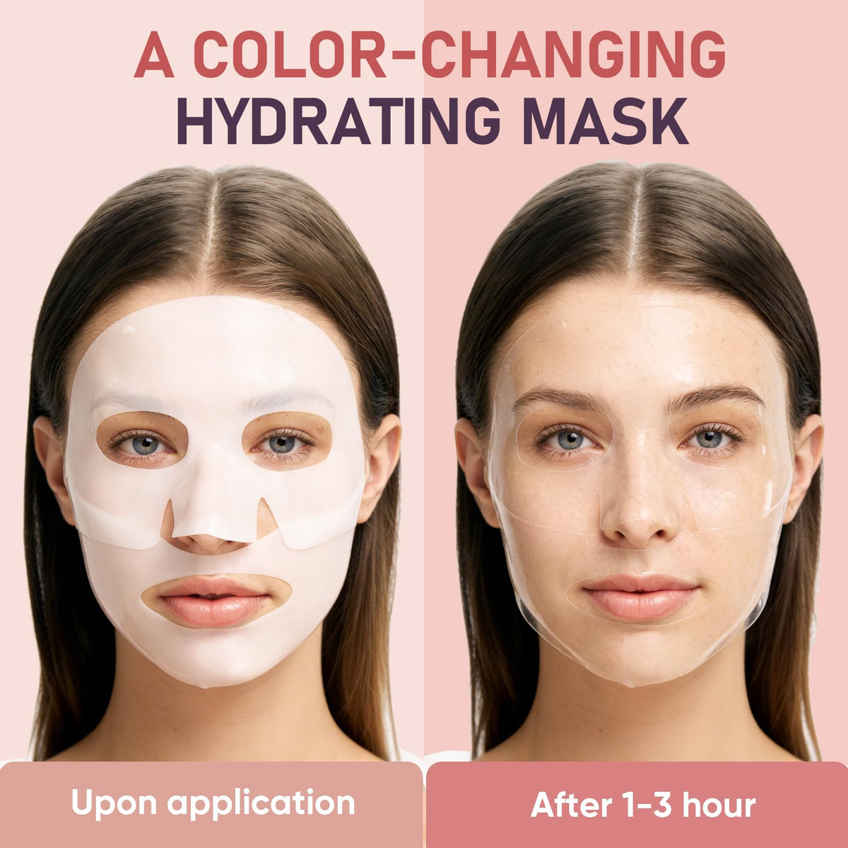 TEAWOO Bio-Collagen Facial Mask in use on a model