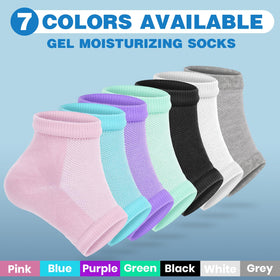 TEAWOO heel socks displayed in various footwear