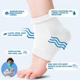 TEAWOO moisturizing heel socks packaging