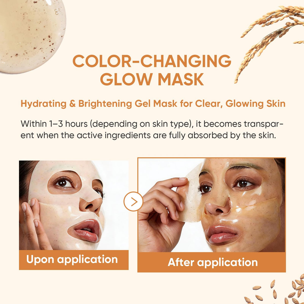 TEAWOO Rice Deep Collagen Face Mask displayed with rice extract