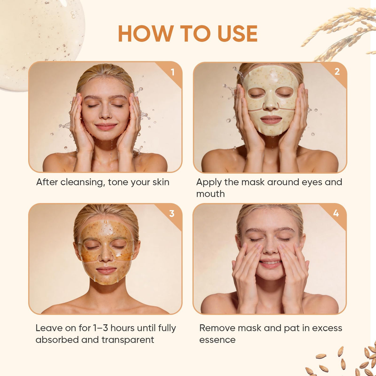 TEAWOO Rice Deep Collagen Face Mask lifestyle scene