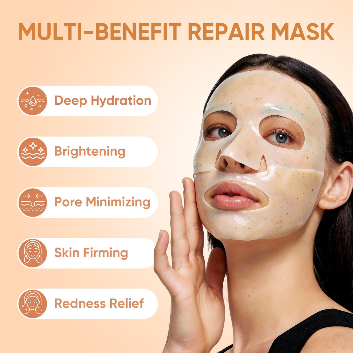 TEAWOO Rice Deep Collagen Face Mask transparent after absorption
