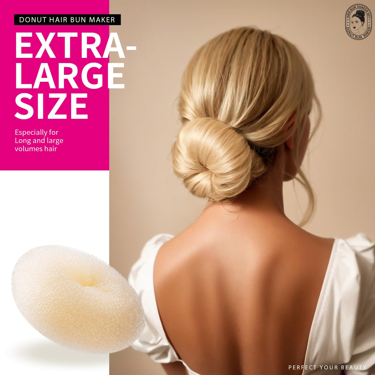 Teenitor Donut Bun Maker Set packaging showing contents