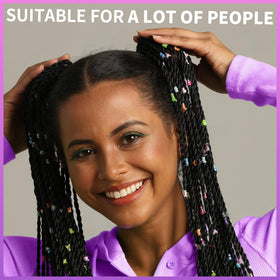 Teenitor Elastic Ties Hair Bands assorted colours on a table