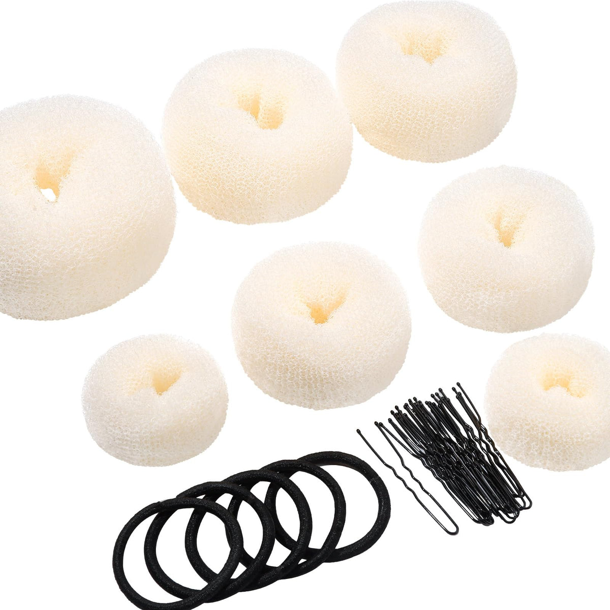 Teenitor Hair Bun Maker Set including 7 sizes of hair donuts