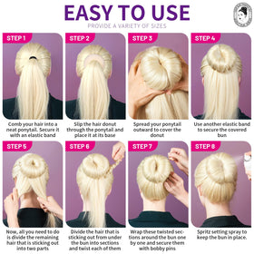 Teenitor hair bun makers in use for a stylish updo
