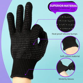 Teenitor Heat Resistant Gloves close-up of silicone bump detail