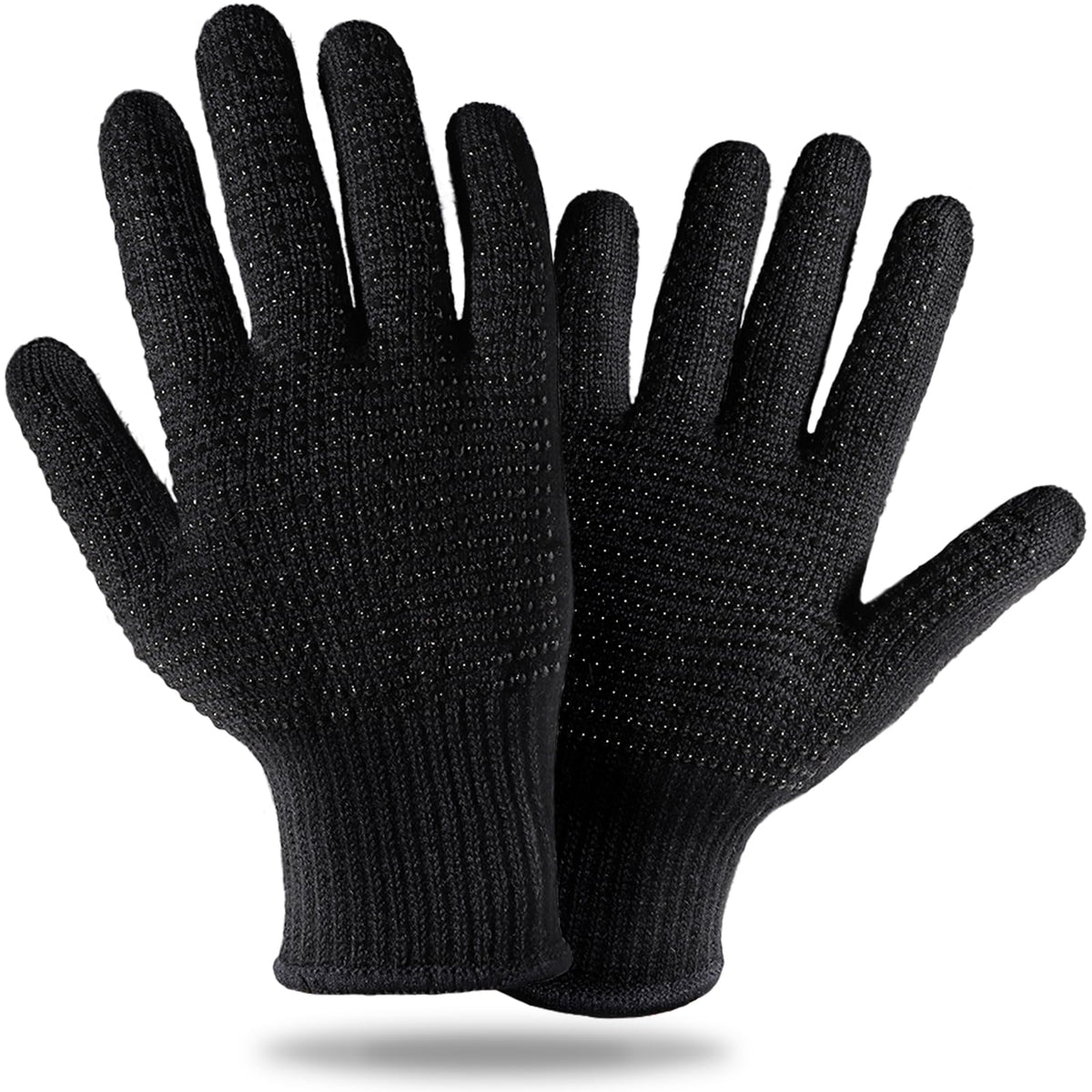 Teenitor Heat Resistant Gloves front view with silicone bumps