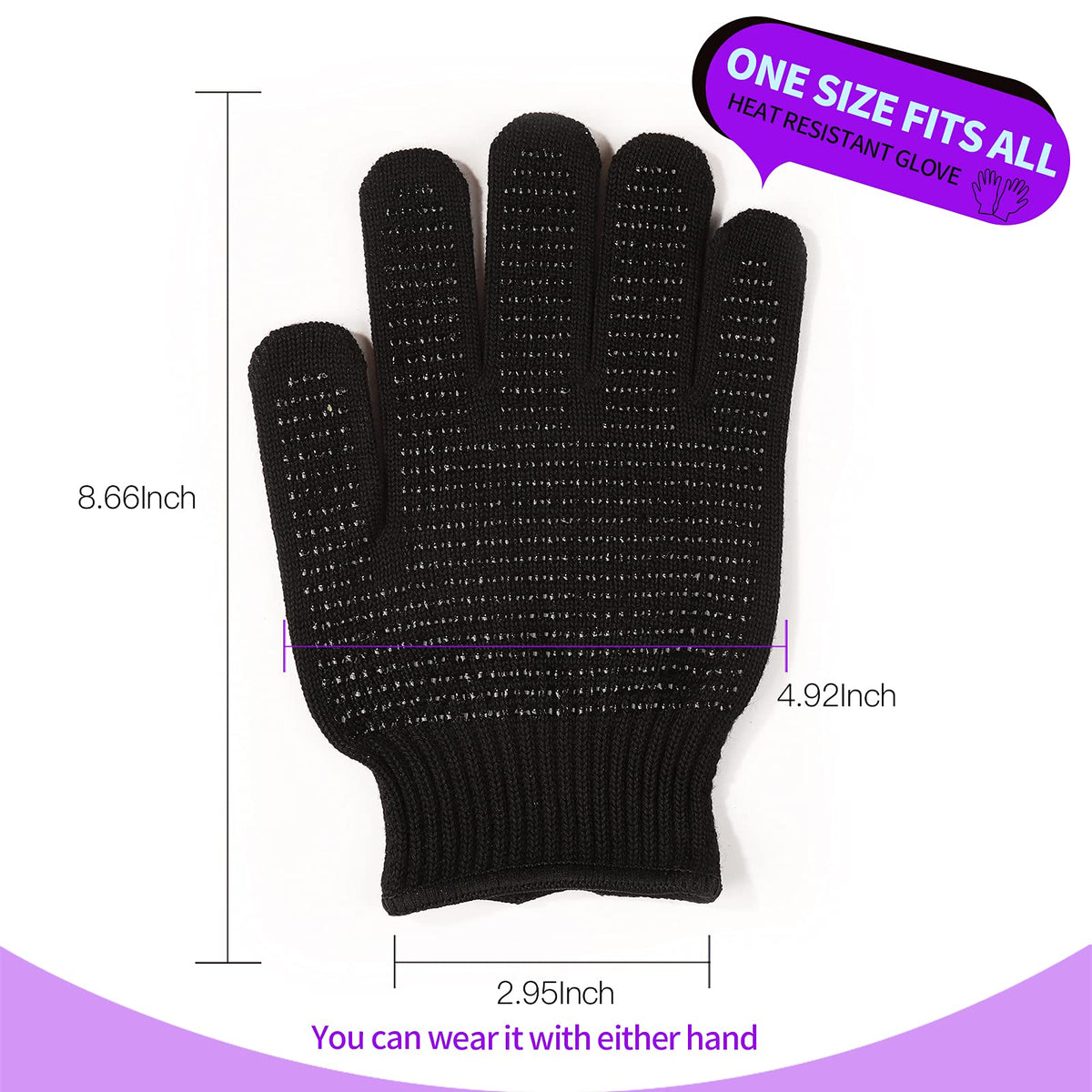 Teenitor Heat Resistant Gloves side view showing flexible material