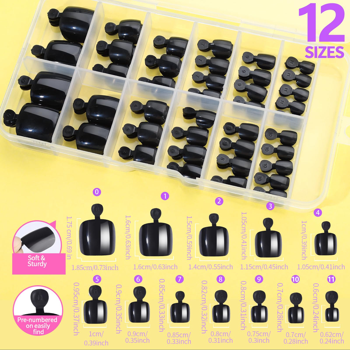 Teenitor nail glue included in the toenail set