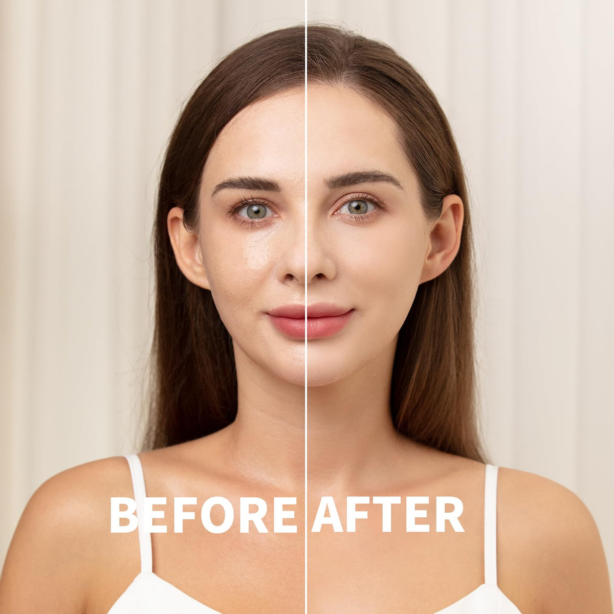 Teenitor Oil Blotting Sheets in use on a face